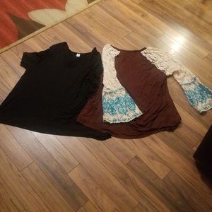 2 wonens size 2xl brown boutique black old navy
